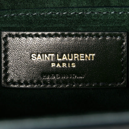 Saint Laurent Calfskin Medium Monogram Sunset New Vert Fonce 6 of 12