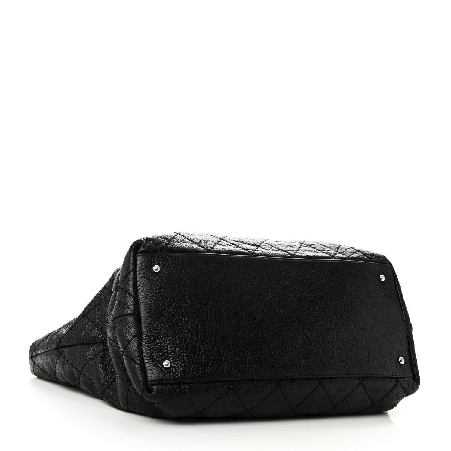 Chanel Glazed Calfskin Large On The Road Tote Black 4 of 10