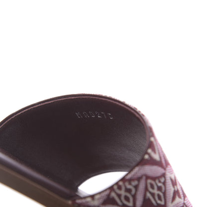 Louis Vuitton Jacquard Since 1854 Lock It Flat Mule 41 Bordeaux 7 of 10