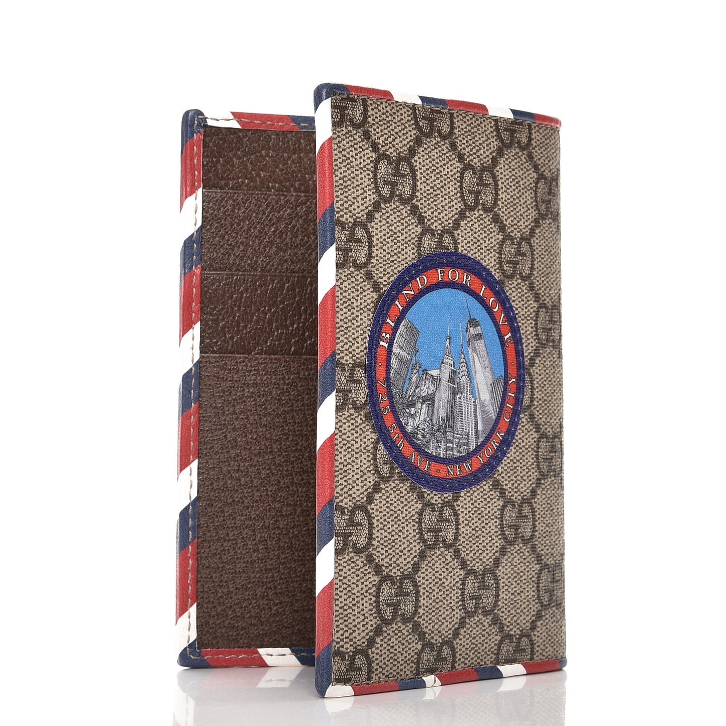 GG Supreme Monogram Courrier Passport Case