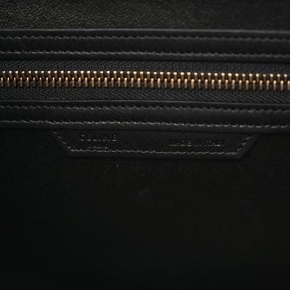 Celine Bullhide Calfskin Nubuck Mini Bi-Color Luggage Black White 6 of 17