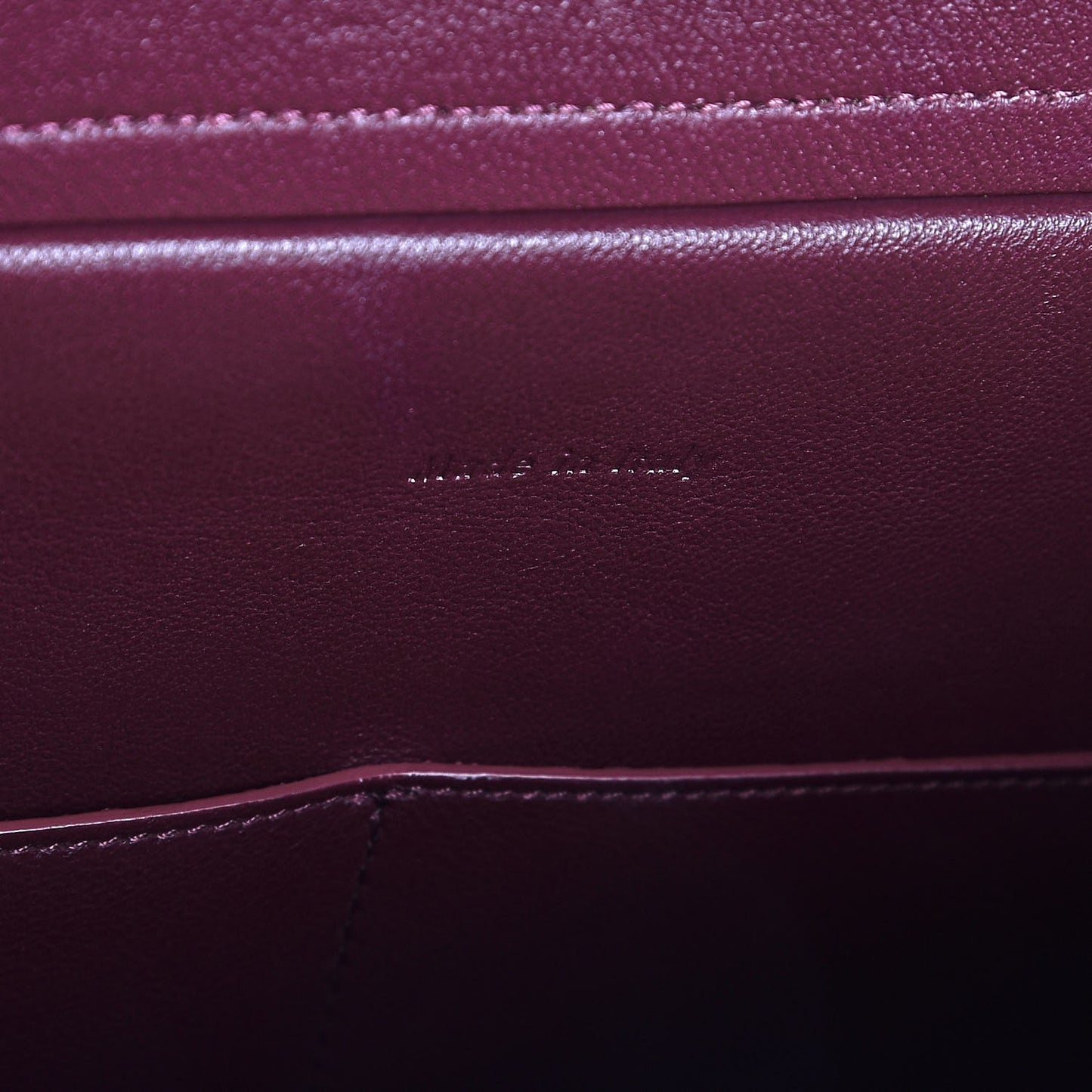 Natural Calfskin Mini Belt Bag Burgundy