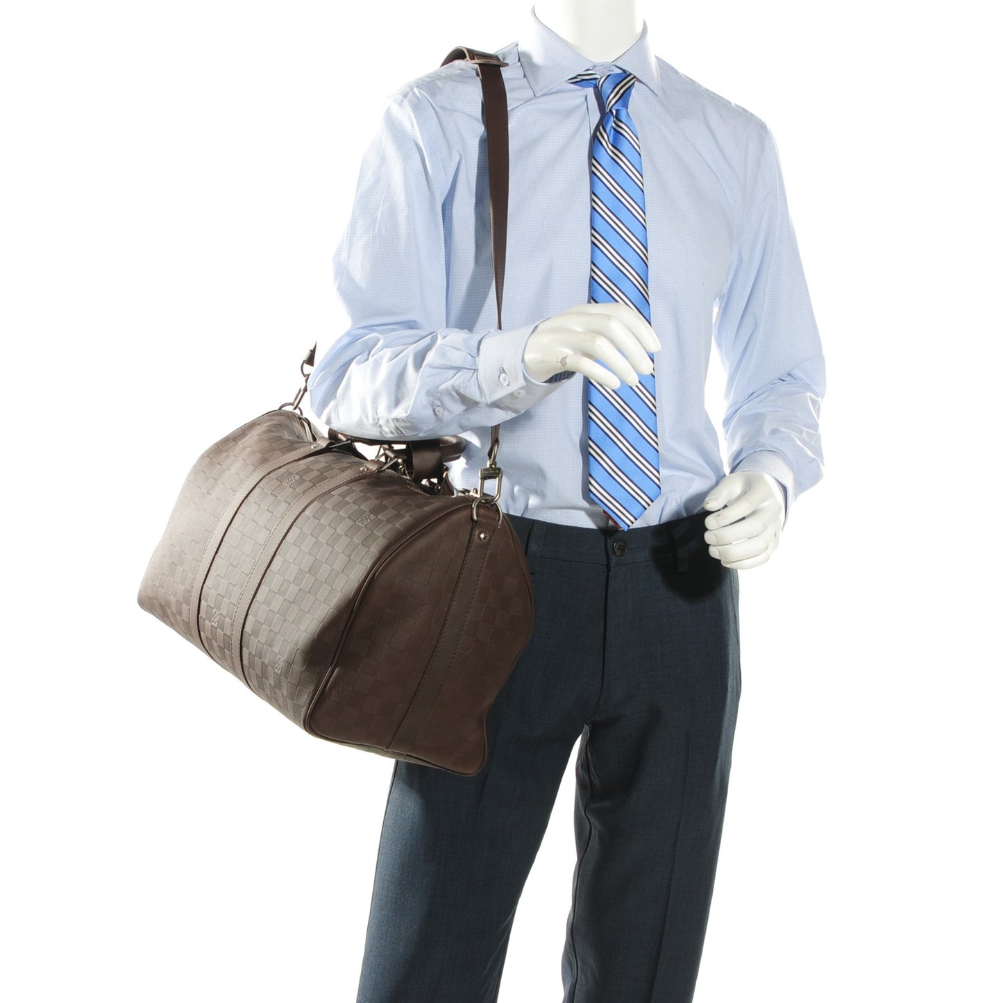 Damier Infini Keepall Bandouliere 45 Meteor