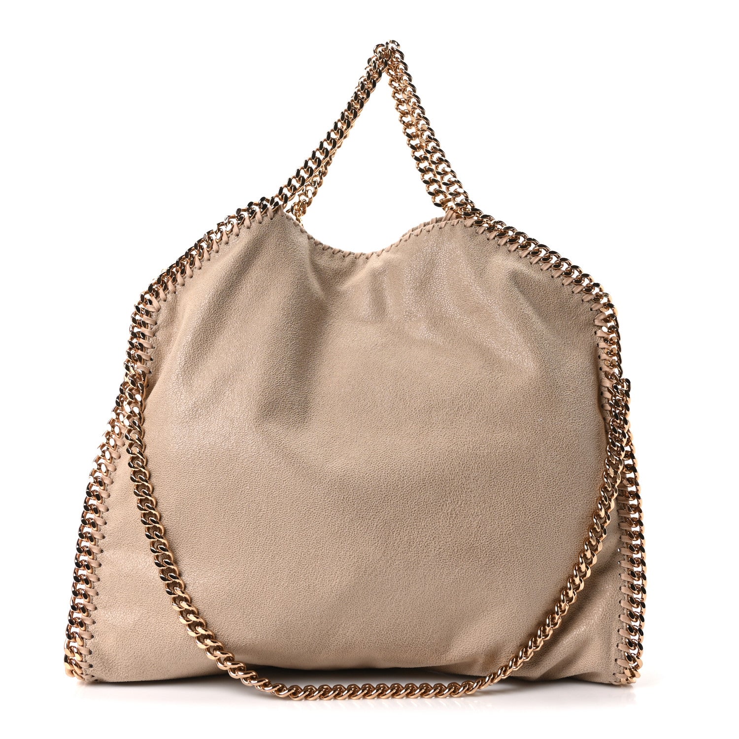 Stella McCartney Shaggy Deer Falabella Fold Over Tote Taupe 1 of 10