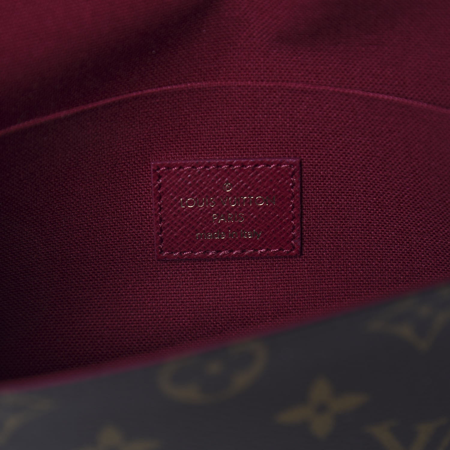 Louis Vuitton Monogram Pochette Felicie Chain Wallet Fuchsia 8 of 10