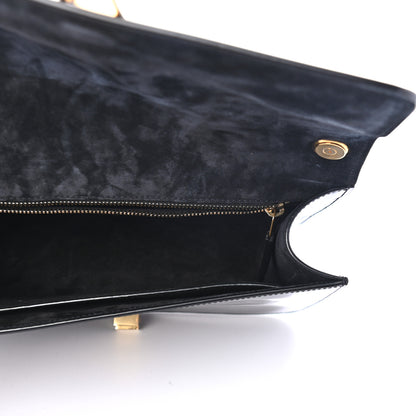 Saint Laurent Patent Calfskin Carre Satchel Black 4 of 4