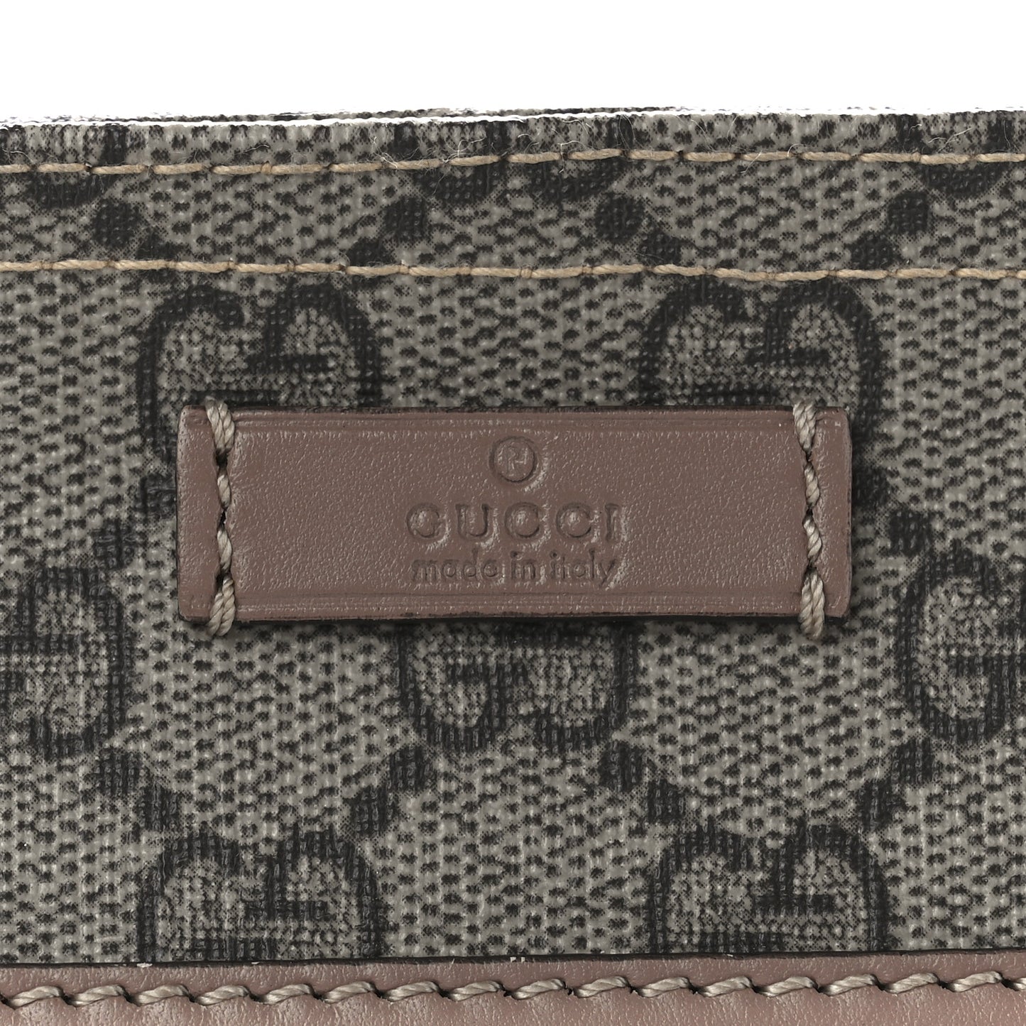 GG Supreme Monogram Small Flat Messenger Bag Light Brown