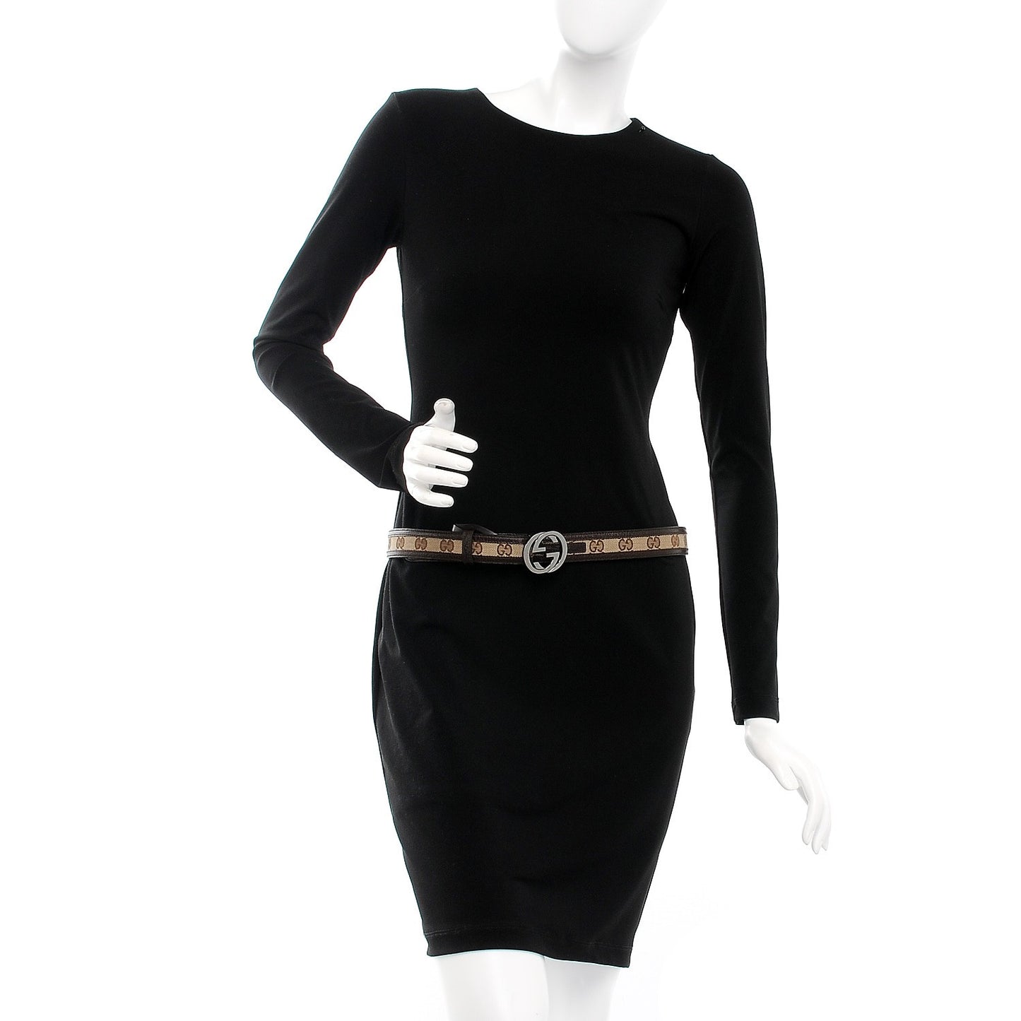 Monogram Interlocking G Belt 85 34 Dark Brown