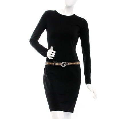 Gucci Monogram Interlocking G Belt 85 34 Dark Brown 2 of 8