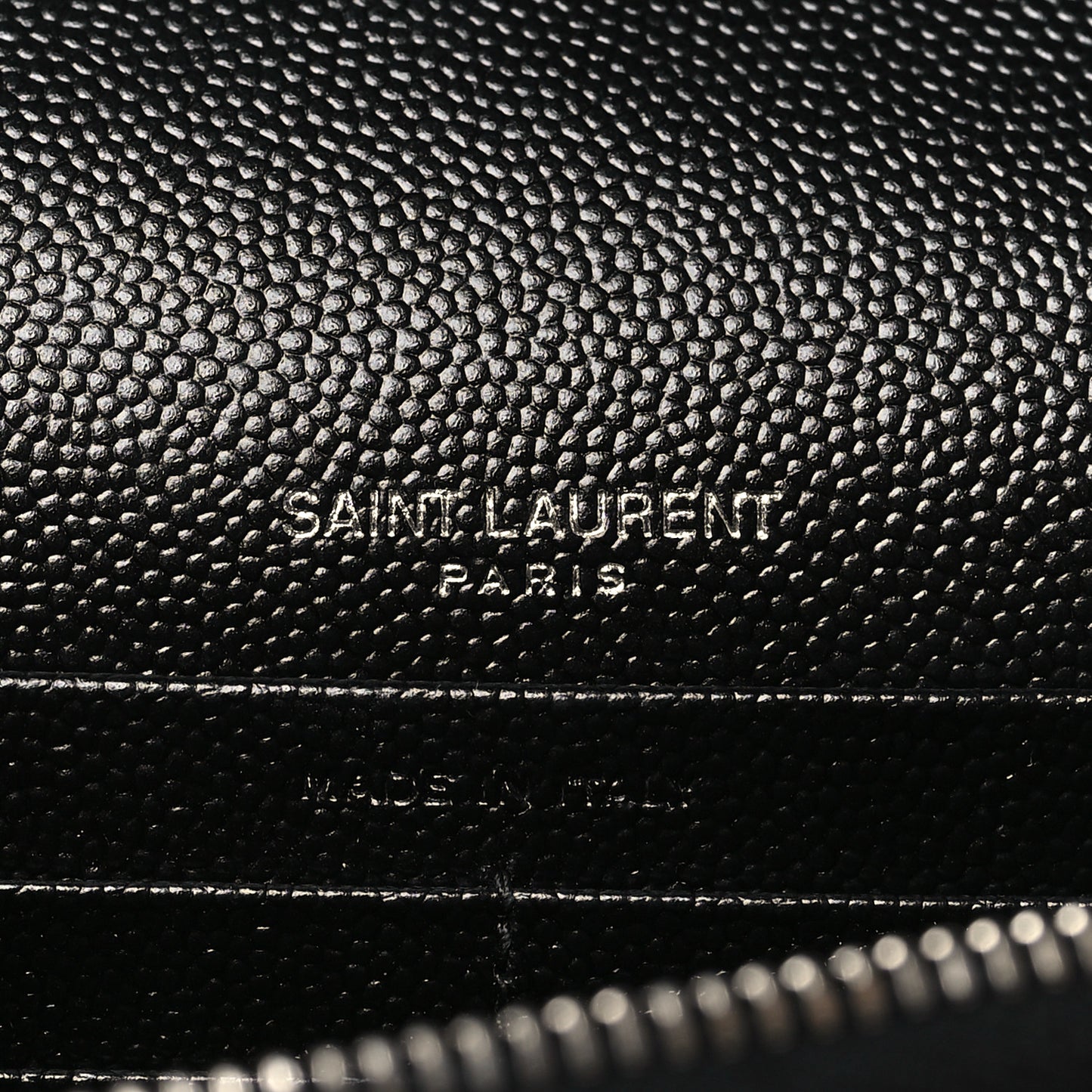 Grain De Poudre Classic Monogram Kate Tassel Chain Wallet Black