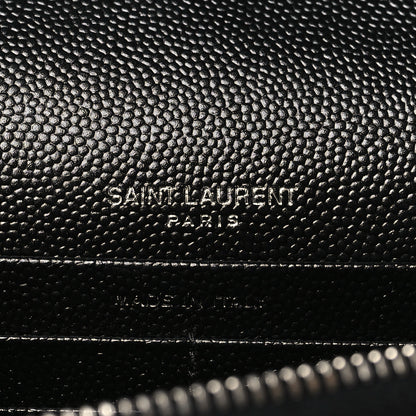 Saint Laurent Grain De Poudre Classic Monogram Kate Tassel Chain Wallet Black 6 of 9