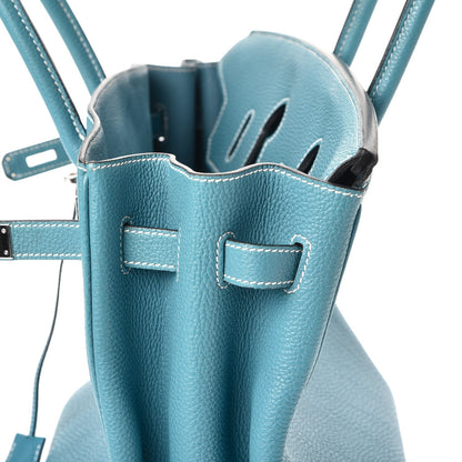 Hermes Togo Birkin 35 Blue Jean 15 of 38