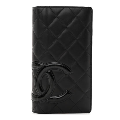 Chanel Calfskin Quilted Cambon Yen Wallet Black 1 of 10