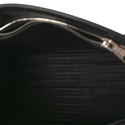 Prada Saffiano Cuir Calfskin Medium Monochrome Top Handle Tote Black 5 of 9