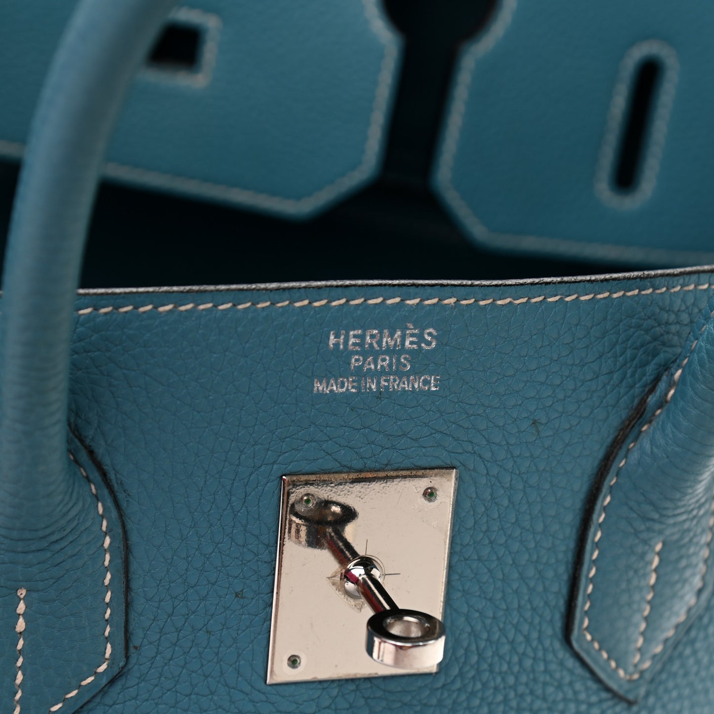 Togo Birkin 35 Blue Jean