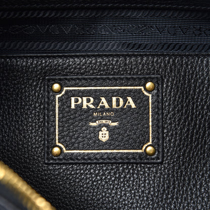 Prada Vitello Daino Hobo Black 6 of 9