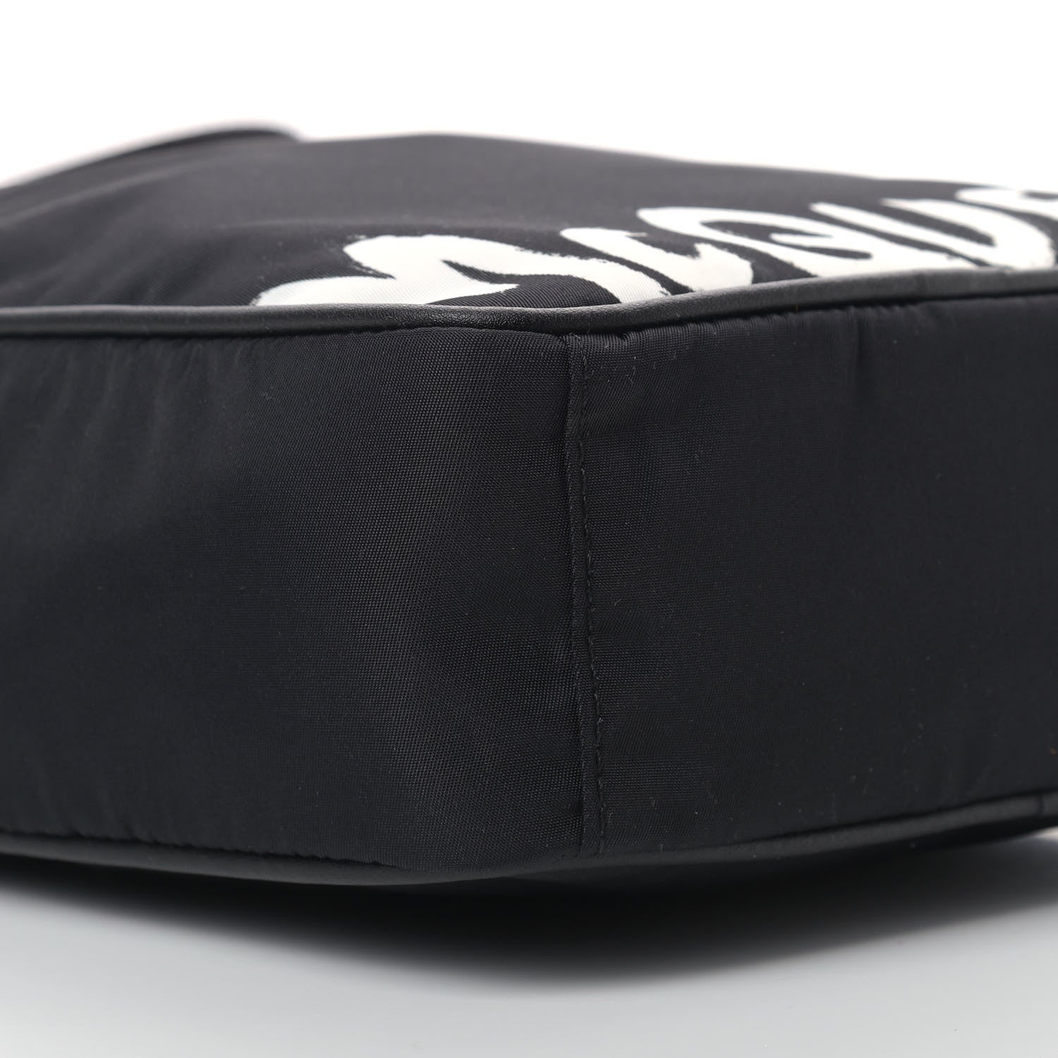 Alexander McQueen Nylon Painted Logo Messenger Bag Black 8 of 9