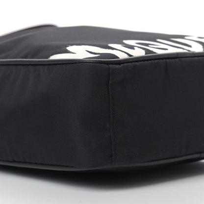 Alexander McQueen Nylon Painted Logo Messenger Bag Black 8 of 9