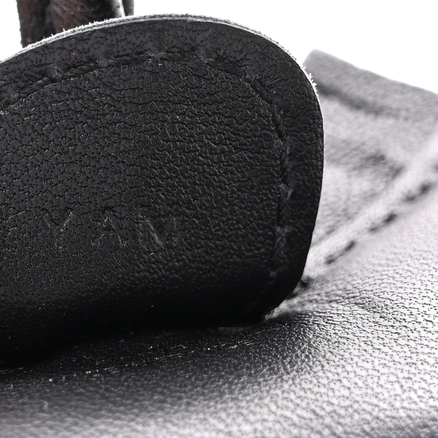 Milo Lambskin Matte Alligator Touch Grigri Rodeo Horse Bag Charm PM So Black