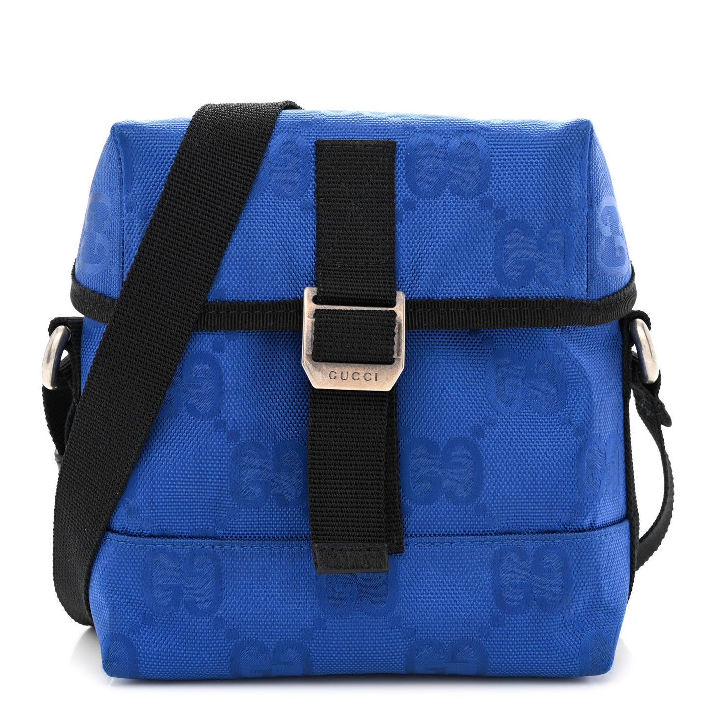 Econyl Nylon Monogram Off The Grid Messenger Bag Orient Blue Black