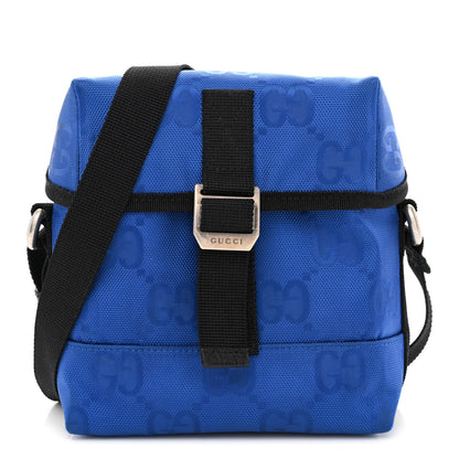 Gucci Econyl Nylon Monogram Off The Grid Messenger Bag Orient Blue Black 1 of 11
