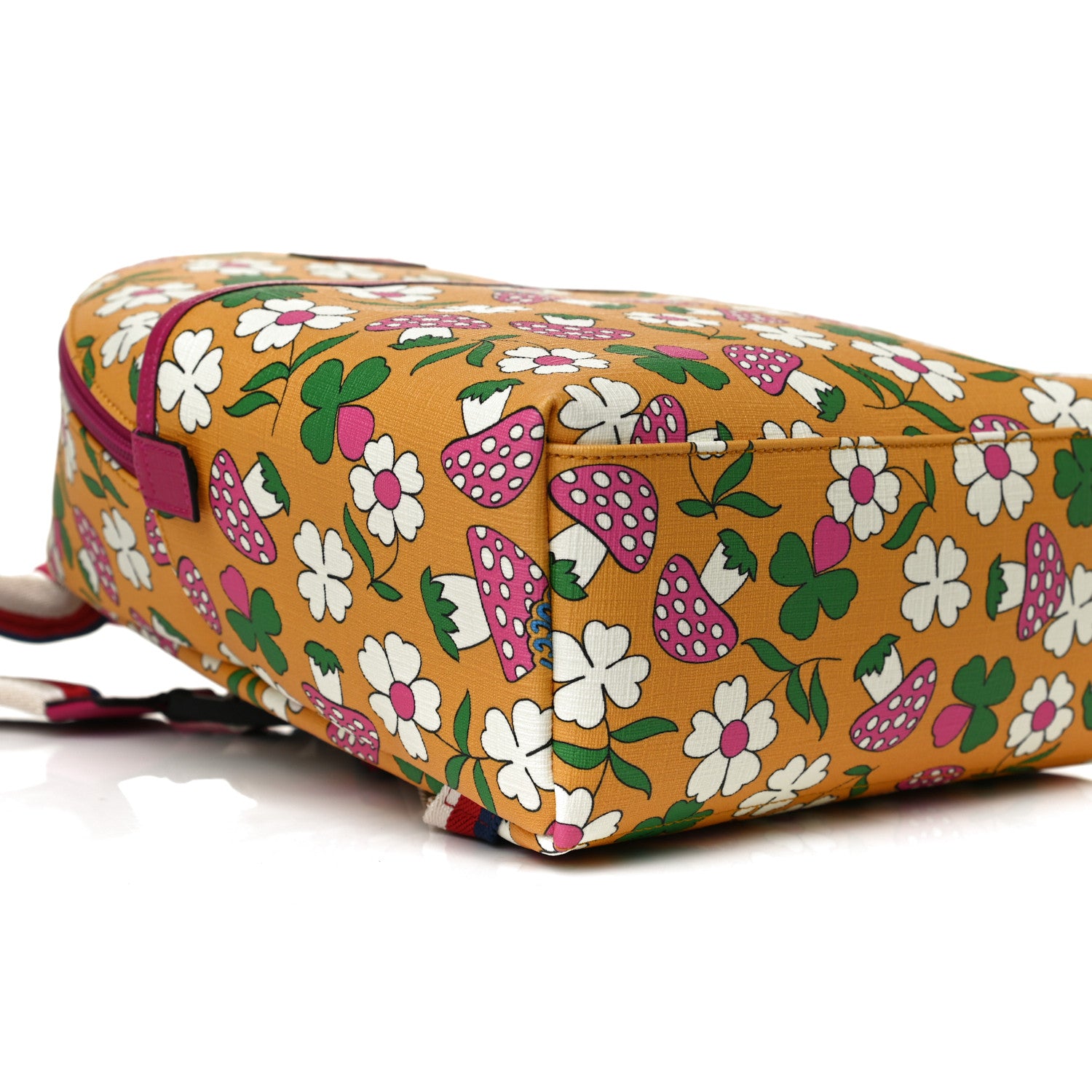 Gucci Canvas Childrens Flower Mushroom Print Backpack 8 of 9
