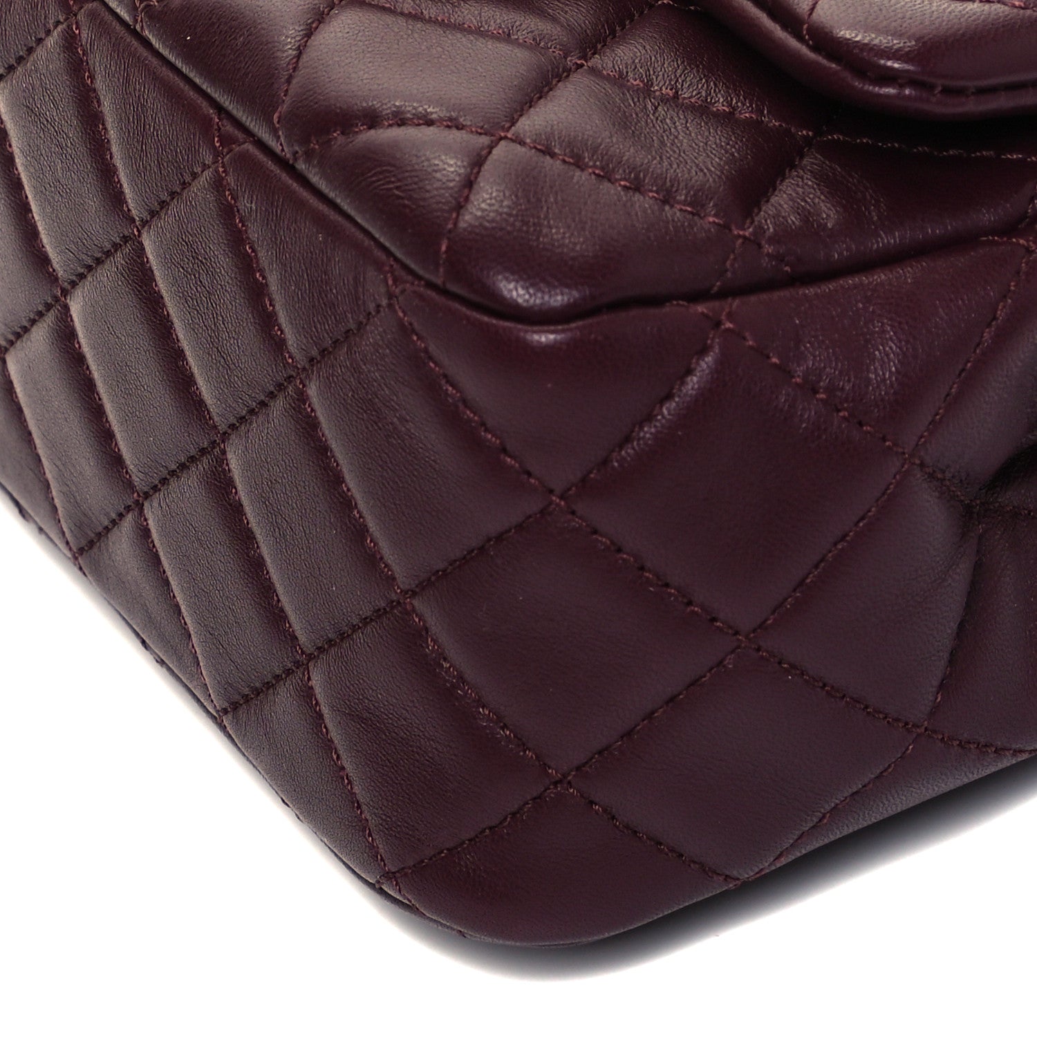 Chanel Lambskin Quilted Mini Pearl Crush Flap Burgundy 8 of 8