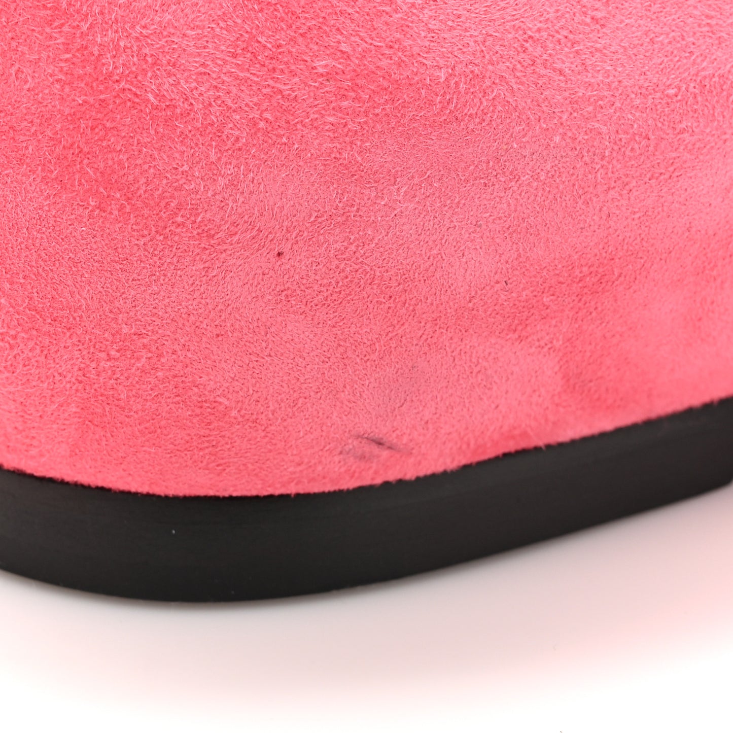 Velvet Goatskin Patent Epsom Nice Ballerina Flats 37.5 Fuchsia Black