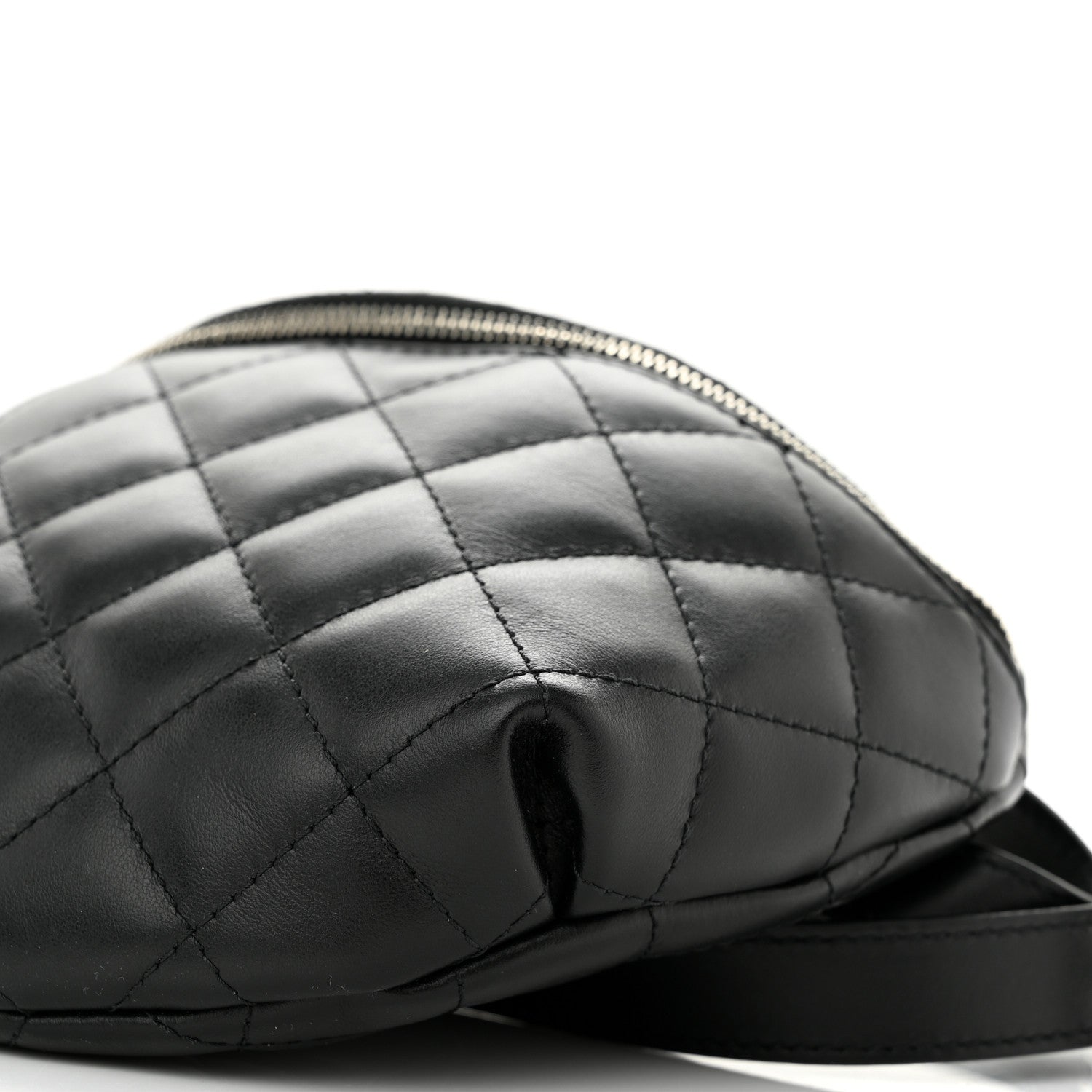 Chanel Calfskin Quilted Waist Belt Bag Black 11 of 11