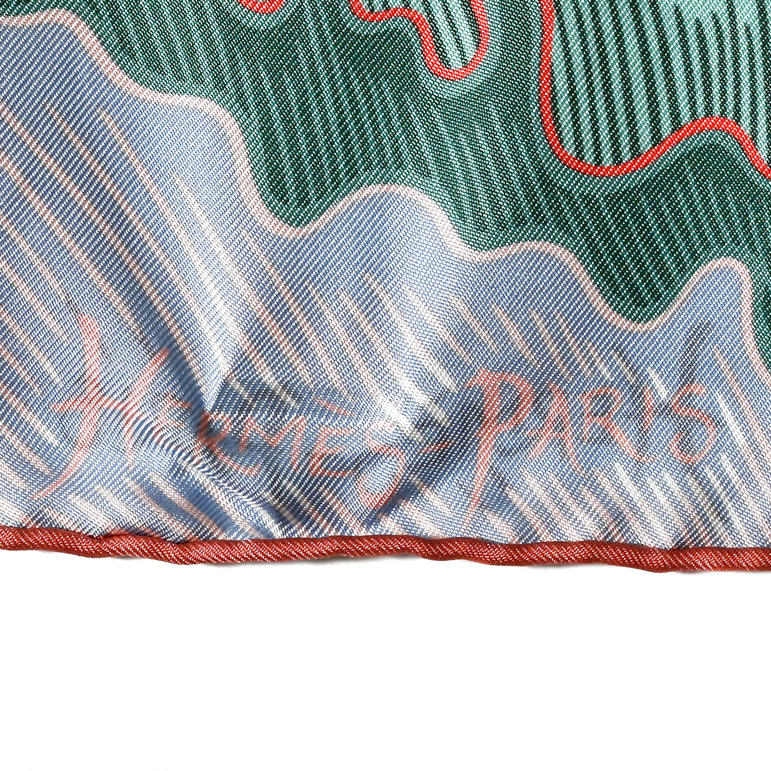 Hermes Silk Cheval Sirene Double Face 90 Rose Poudre Vert Corail 2 of 7