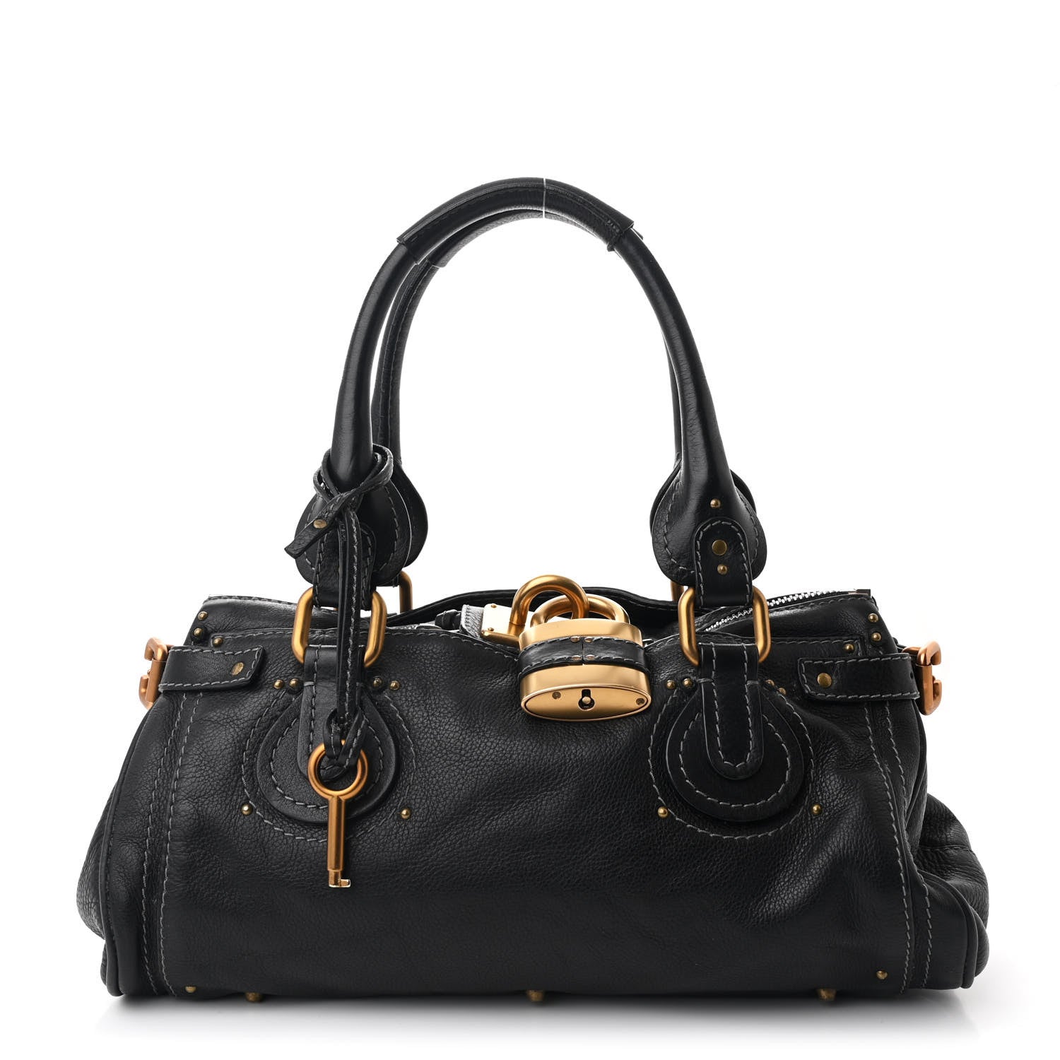 Chloe Calfskin Medium Paddington Satchel Black 1 of 10