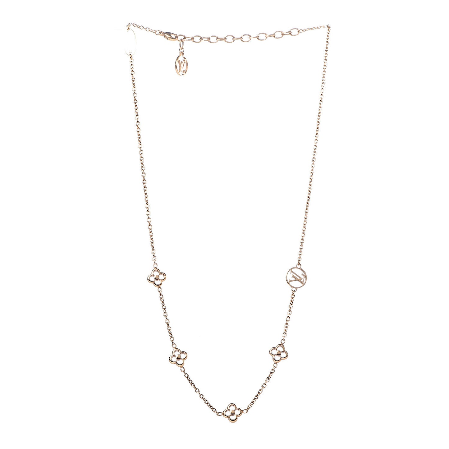 Flower Full Necklace Gold