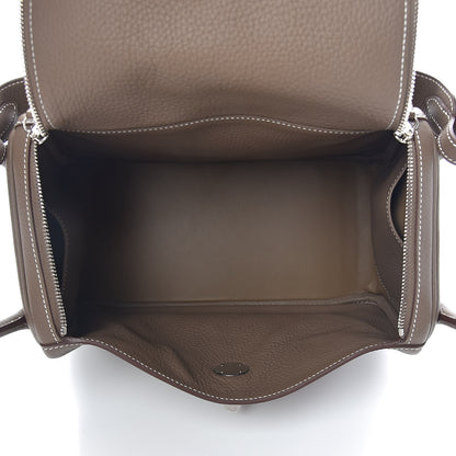 Hermes Taurillon Clemence Lindy 30 Etoupe 5 of 13