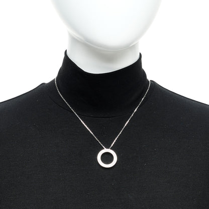 Cartier 18K White Gold Diamond LOVE Paved Necklace 2 of 5