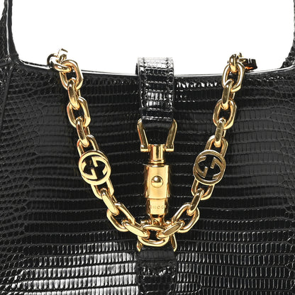 Gucci Lizard Mini Jackie 1961 Black 8 of 11
