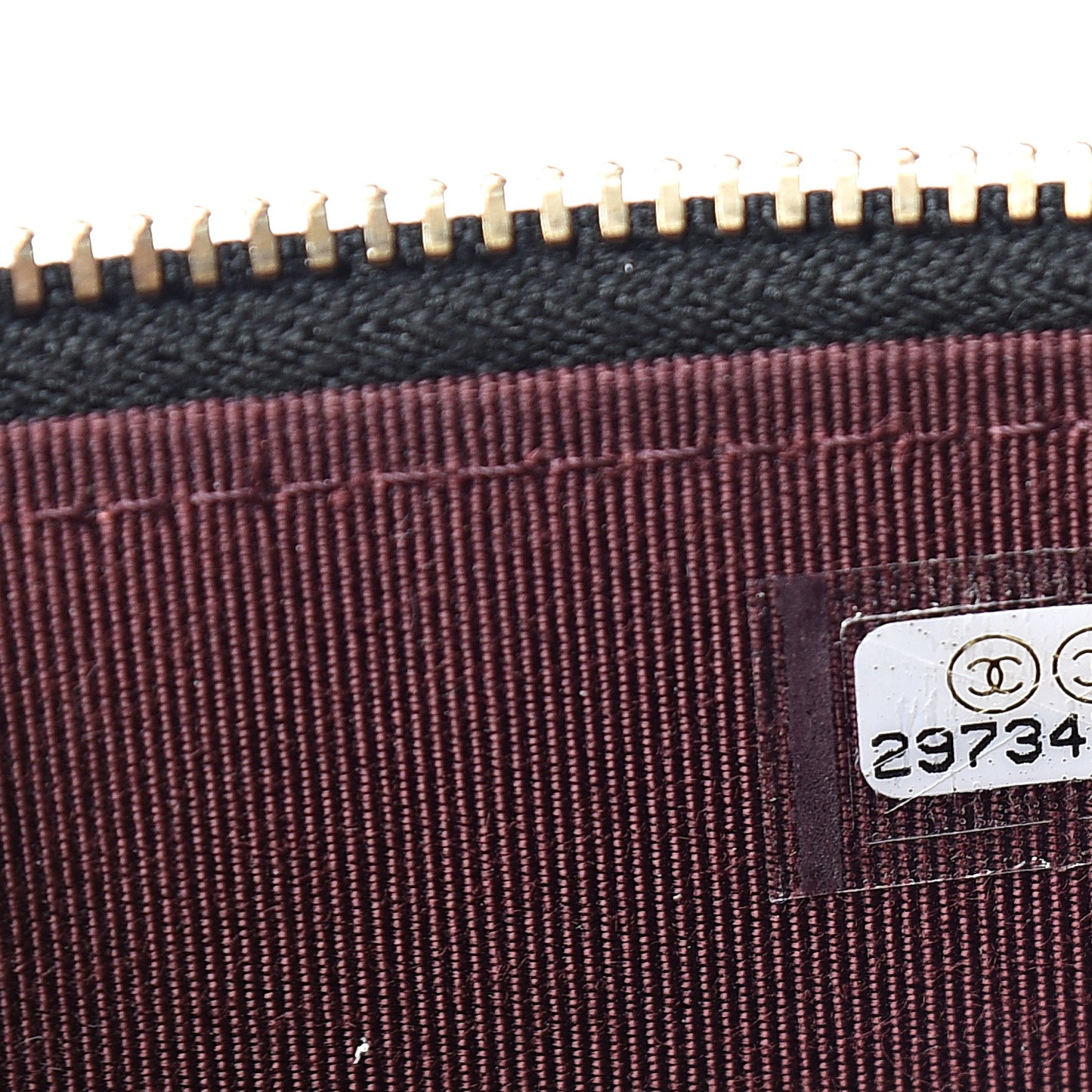 Caviar Quilted Mini Vanity Case With Chain Black