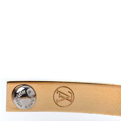Louis Vuitton Nanogram Hoop Earrings Gold 5 of 5