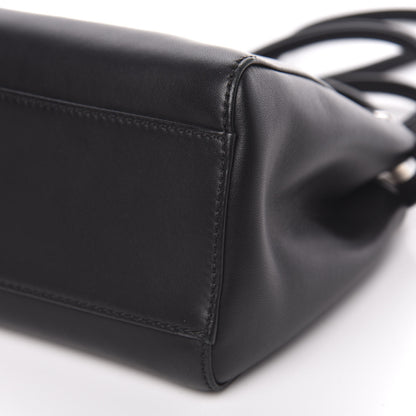 Fendi Nappa Karung Monster Eyes Mini Peekaboo Iconic Satchel Black Papavero 10 of 10