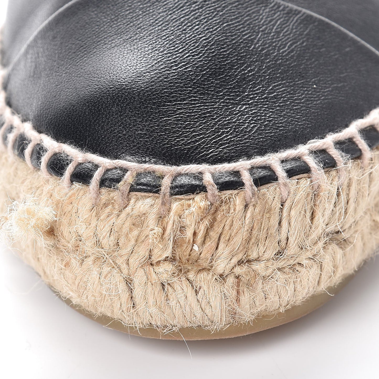 Lambskin CC Espadrilles 38 Black