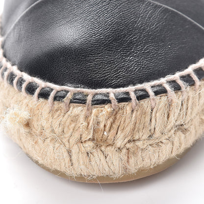 Chanel Lambskin CC Espadrilles 38 Black 15 of 16