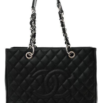 Chanel Caviar Quilted Grand Shopping Tote GST Black 8 of 11