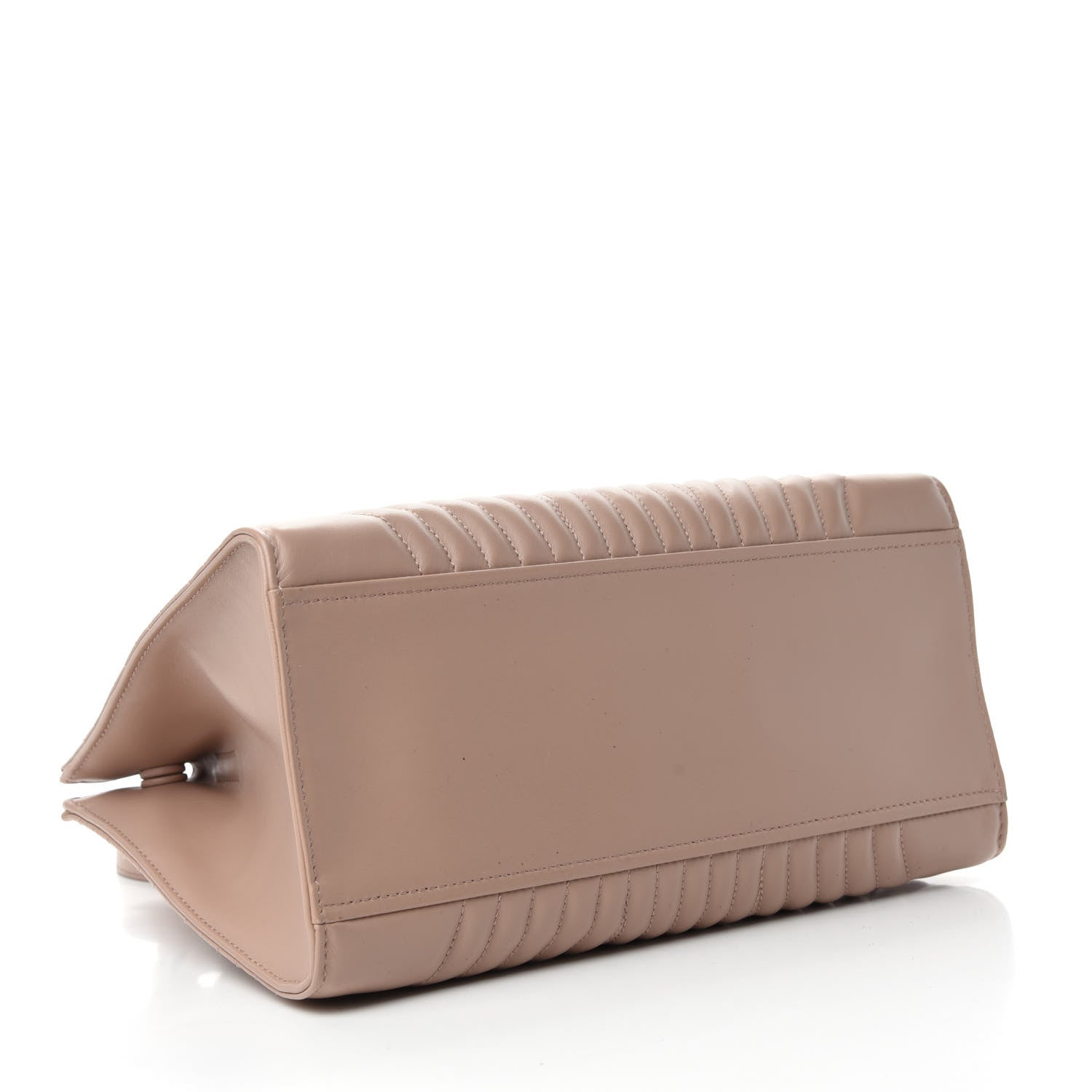 Prada Soft Calfskin Impunture Diagramme Tote Cipria 4 of 9