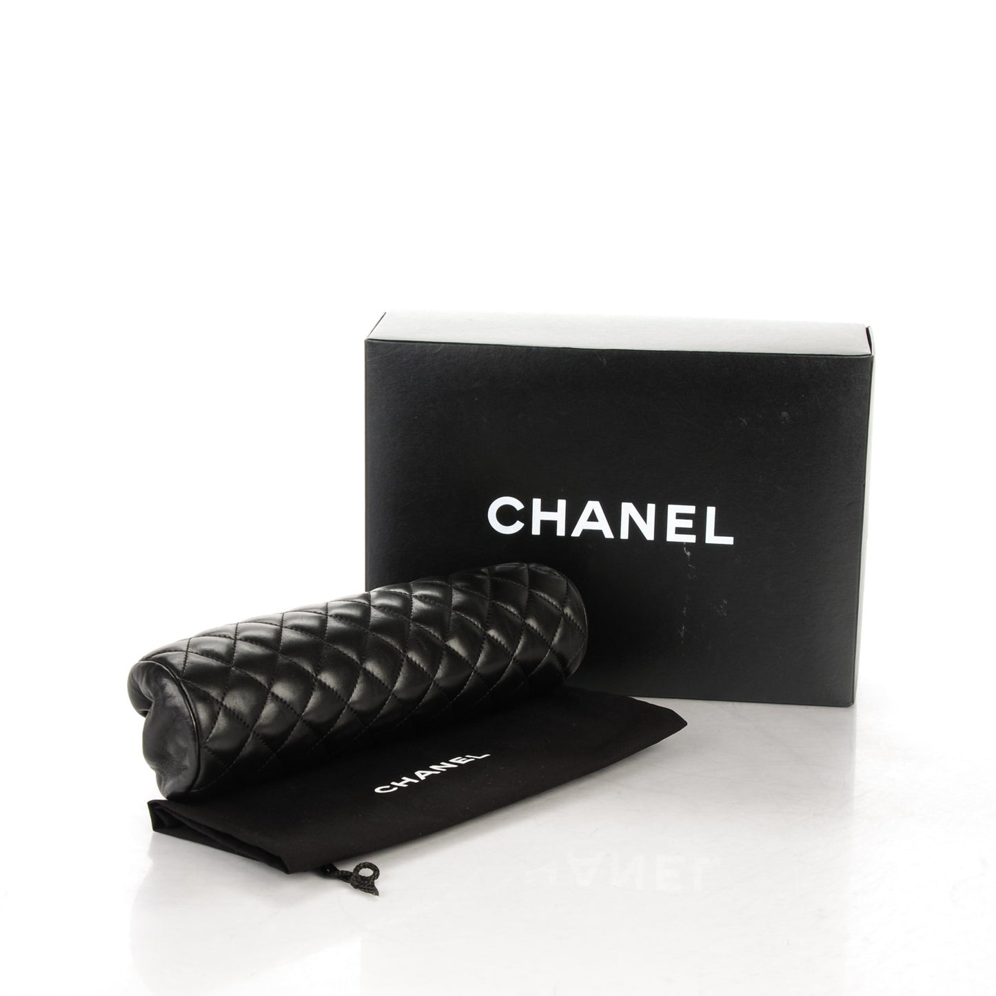 Lambskin Quilted Timeless Clutch Black
