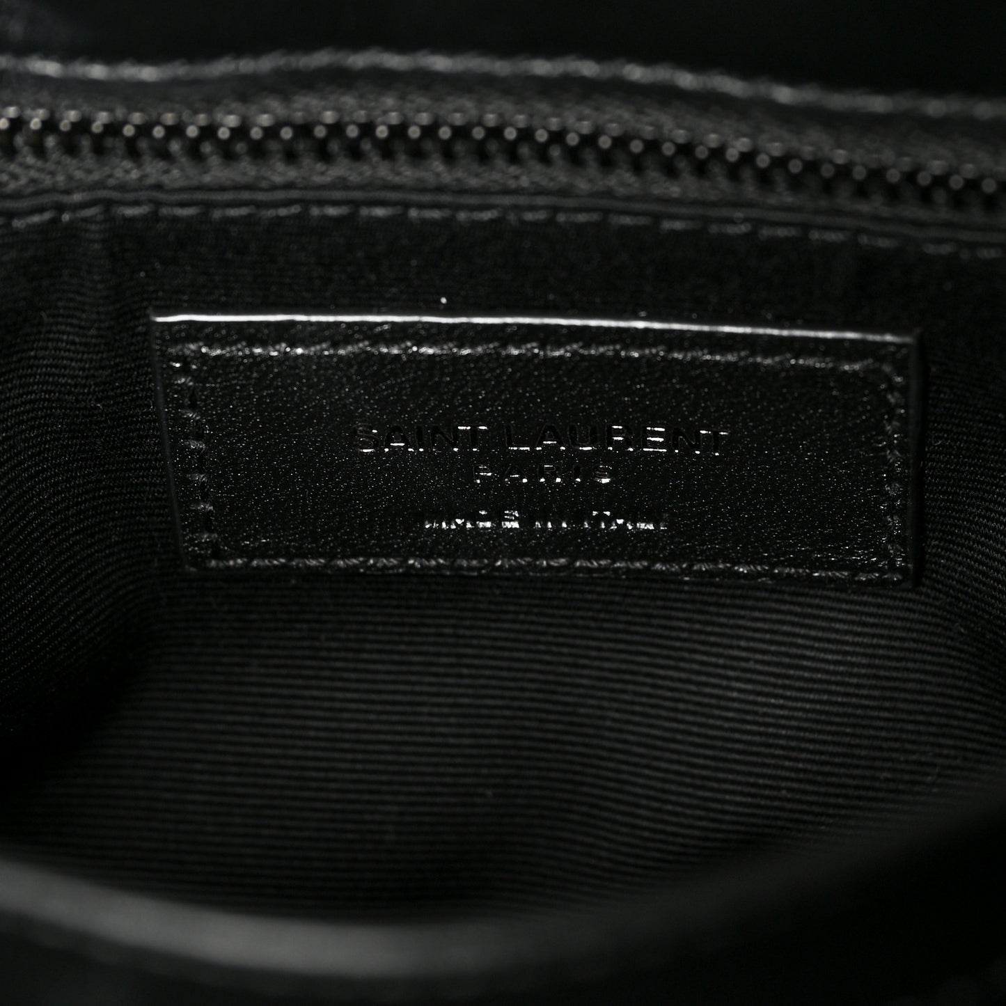 Calfskin Y Quilted Monogram Toy Loulou Crossbody Bag Black