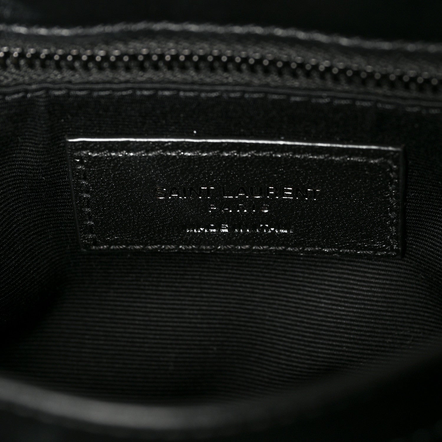 Saint Laurent Calfskin Y Quilted Monogram Toy Loulou Crossbody Bag Black 6 of 12