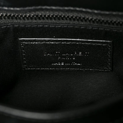 Saint Laurent Calfskin Y Quilted Monogram Toy Loulou Crossbody Bag Black 6 of 12