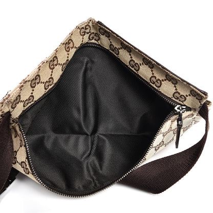 Gucci GG Monogram Double Pocket Belt Bag Dark Brown 5 of 9
