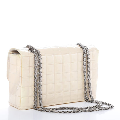 Chanel Patent Chocolate Bar Reissue Single Flap White 3 of 12