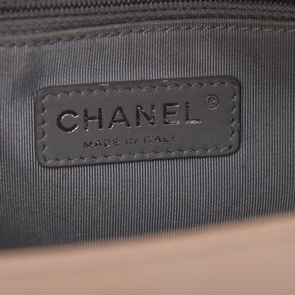 Chanel Calfskin Quilted Double Stitch New Medium Boy Flap Beige 5 of 16