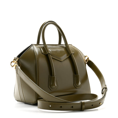 Givenchy Box Calfskin Mini Lock Antigona Shoulder Bag Dark Khaki 3 of 10